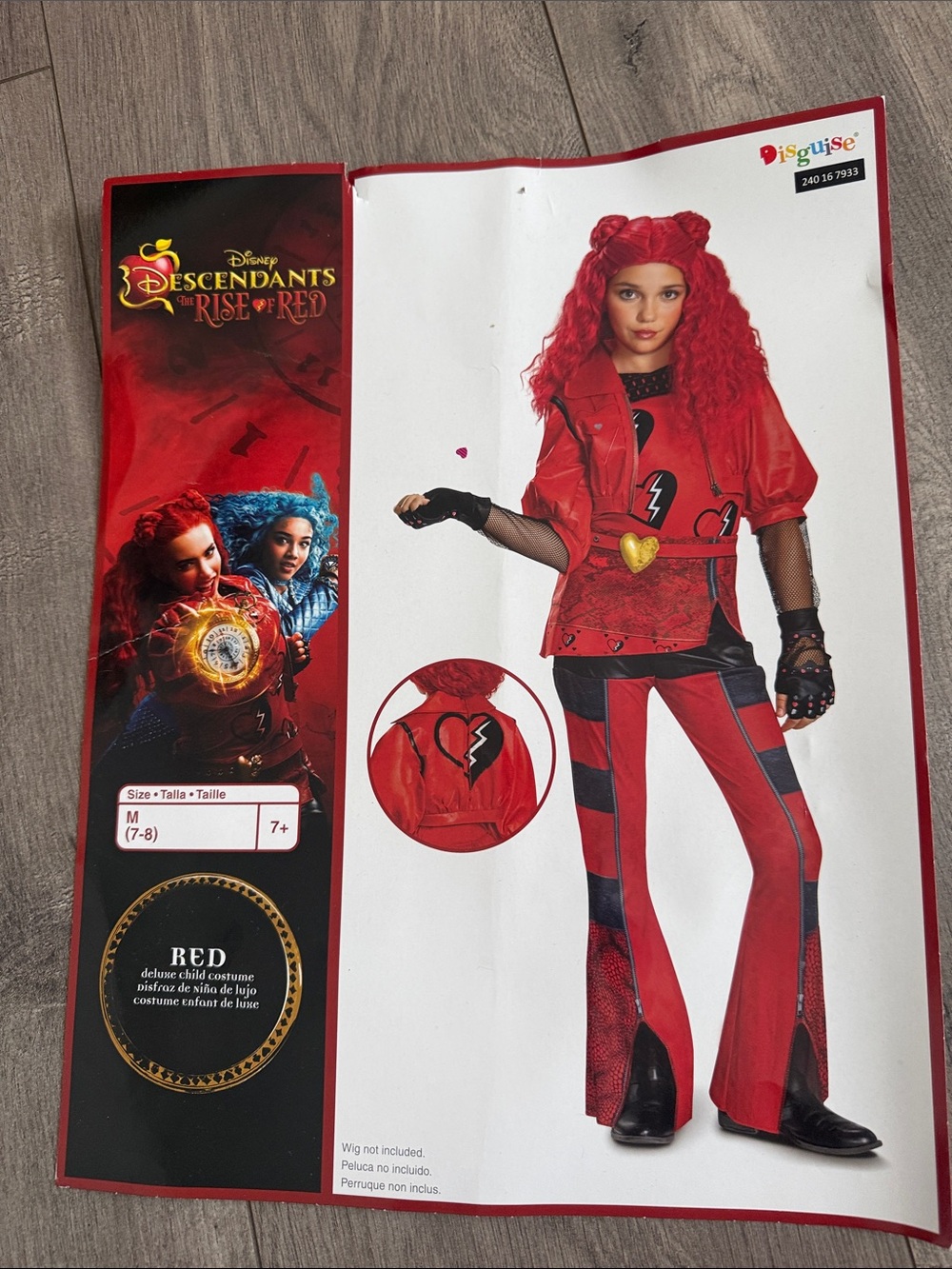 'Red' Costume from Descendants Size 7-8